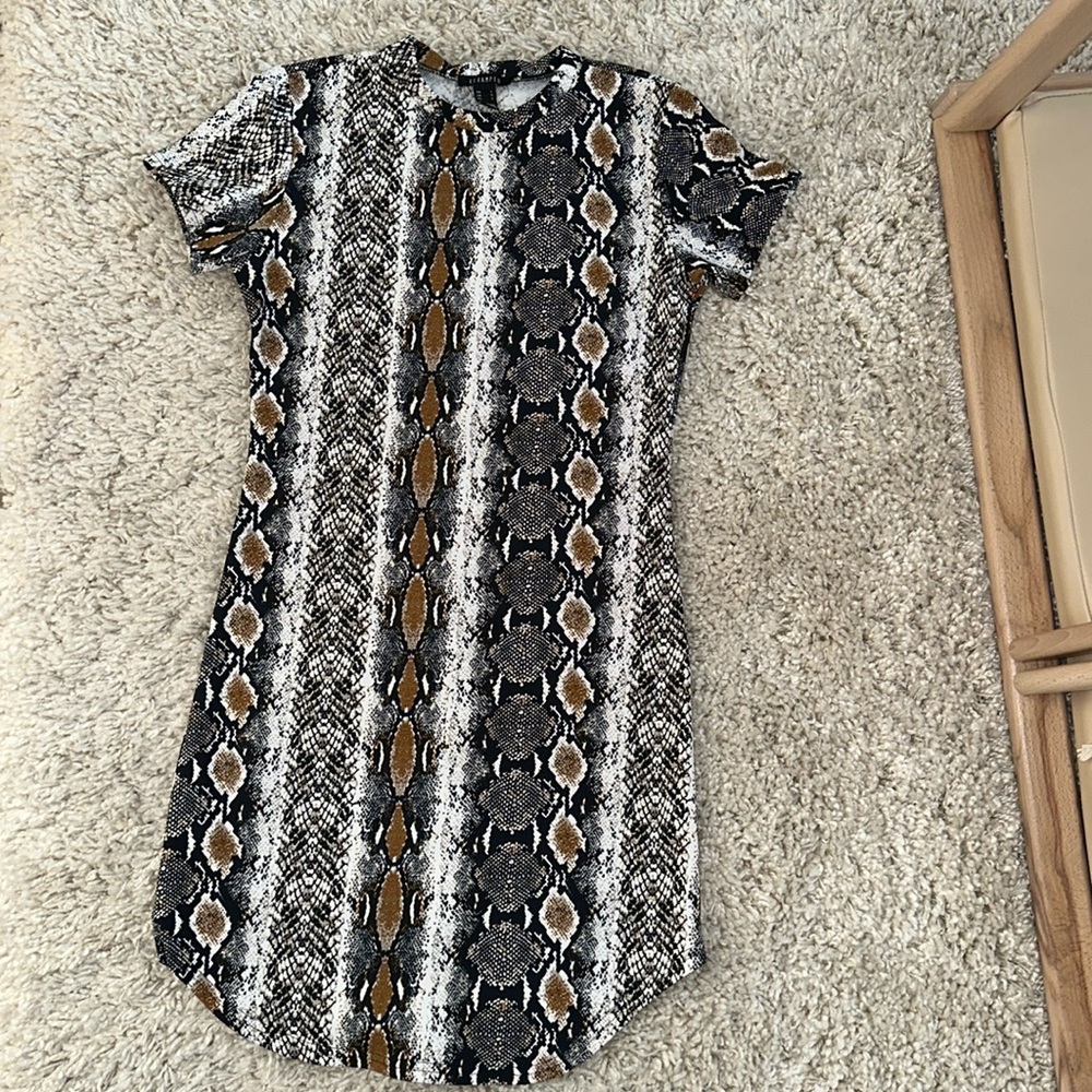 Revamped Snake Print Dress